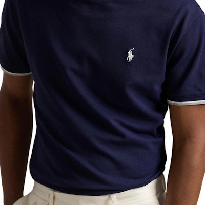 Polo Ralph Lauren SS25純色小馬標誌圓領藍色T恤。 710963492-001 Details for Polo Ralph Lauren SS25純色小馬標誌圓領藍色T恤。 710963492-001