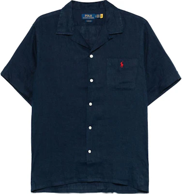 Polo Ralph Lauren SS25 蓝色短袖口袋衬衫 710966421 Buy Polo Ralph Lauren SS25 蓝色短袖口袋衬衫 710966421