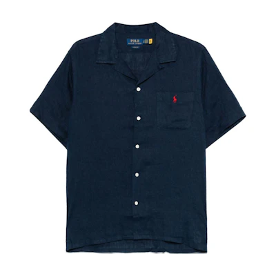 Polo Ralph Lauren SS25 Solid Pocket Short Sleeve Shirt Blue 710966421
