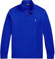 Polo Ralph Lauren SS25 Solid Pony Logo Half-Zip Long Sleeve Polo Blue . 710671929-067 Polo Ralph Lauren SS25 Solid Pony Logo Half-Zip Long Sleeve Polo Blue . 710671929-067