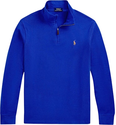 Polo Ralph Lauren SS25 Logo Kuda Separuh Zip Lengan Panjang Biru. 710671929-067 Buy Polo Ralph Lauren SS25 Logo Kuda Separuh Zip Lengan Panjang Biru. 710671929-067