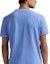 Shop Polo Ralph Lauren SS25 男裝藍色條紋刺繡小馬標圓領短袖T恤 710963492-004