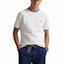 Shop Polo Ralph Lauren SS25 白色圓領刺繡小馬標T恤 100048639