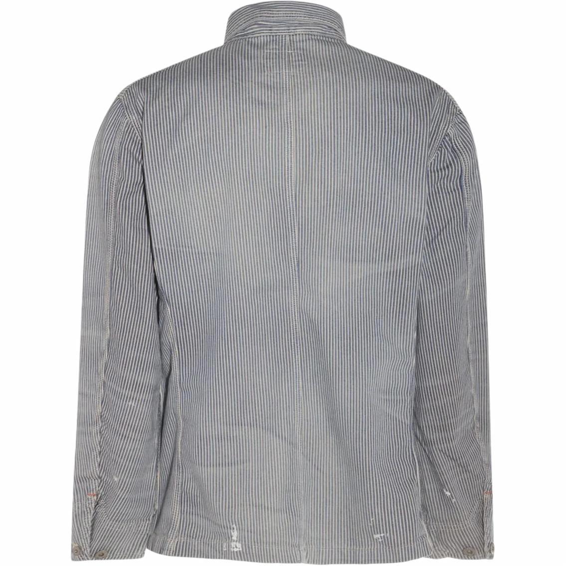 Lookbook Polo Ralph Lauren 條紋長袖襯衫外套 藍色 710963232-001