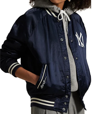Polo Ralph Lauren Striped Logo Button-Up Jacket Unisex - Dark Blue. MNPOOTW16021633-410 Shop Polo Ralph Lauren Striped Logo Button-Up Jacket Unisex - Dark Blue. MNPOOTW16021633-410