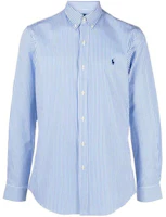 Polo Ralph Lauren Striped Slim Fit Button-Down Long Sleeve Shirt Men Light Blue 710929344-001 Polo Ralph Lauren Striped Slim Fit Button-Down Long Sleeve Shirt Men Light Blue 710929344-001