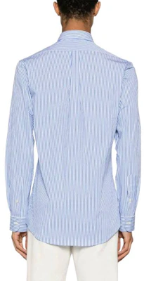 Polo Ralph Lauren Striped Slim Fit Button-Down Long Sleeve Shirt Men Light Blue 710929344-001 Shop Polo Ralph Lauren Striped Slim Fit Button-Down Long Sleeve Shirt Men Light Blue 710929344-001