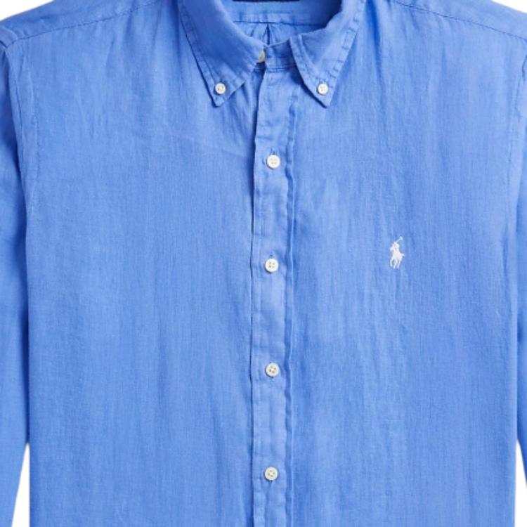 Polo Ralph Lauren The Hamptons Collection Classic Fit Linen Shirt Blue . MNPOWOV16824640-400 圖 4