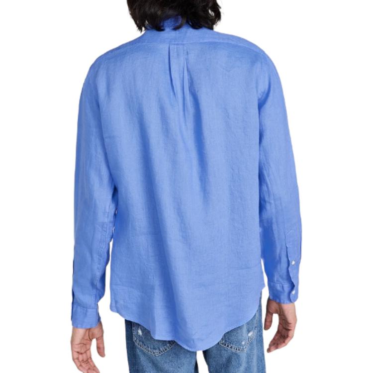 Polo Ralph Lauren The Hamptons Collection Classic Fit Linen Shirt Blue . MNPOWOV16824640-400 圖 6