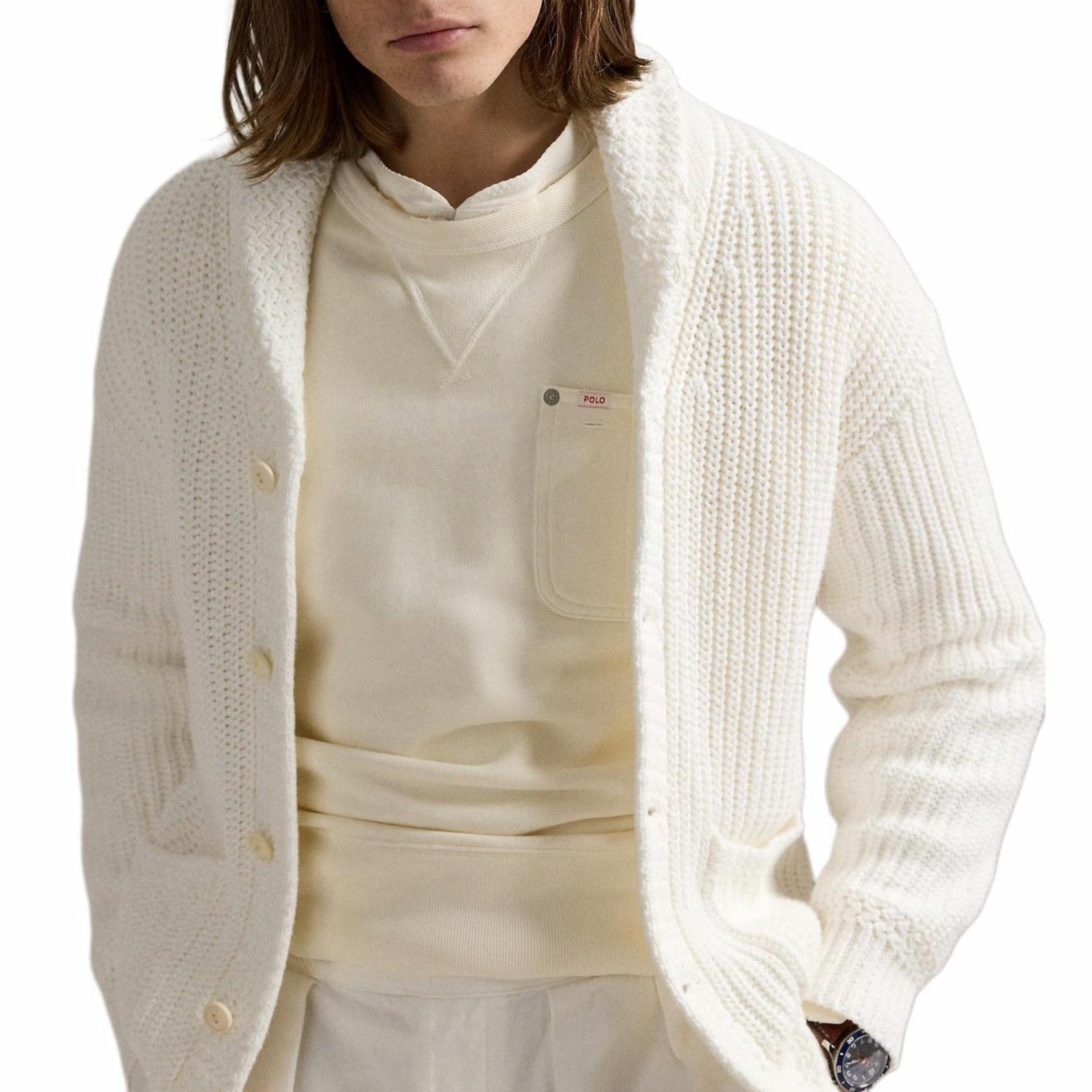 Polo Ralph Lauren Vintage Fleece Pocket Sweatshirt White 710965010-001 圖 6