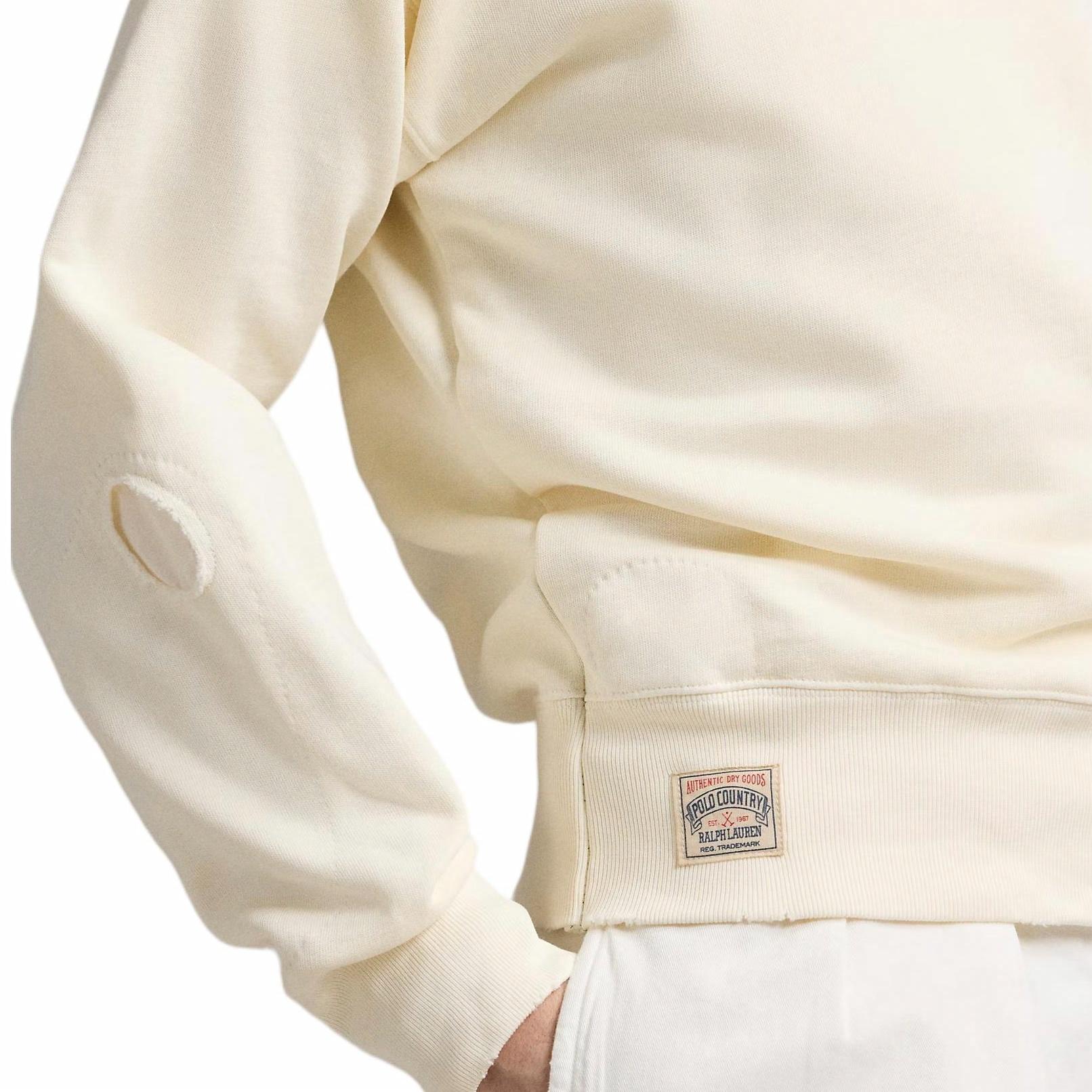 Polo Ralph Lauren Vintage Fleece Pocket Sweatshirt White 710965010-001 圖 7