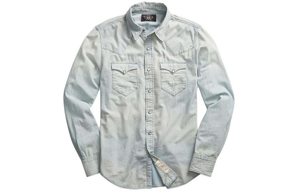 Polo Ralph Lauren Washed Casual Single-Breasted Shirt Blue (). MNRRWOV16820096-400