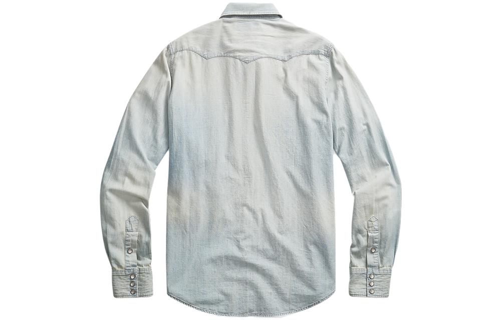 Polo Ralph Lauren Washed Casual Single-Breasted Shirt Blue (). MNRRWOV16820096-400 圖 3