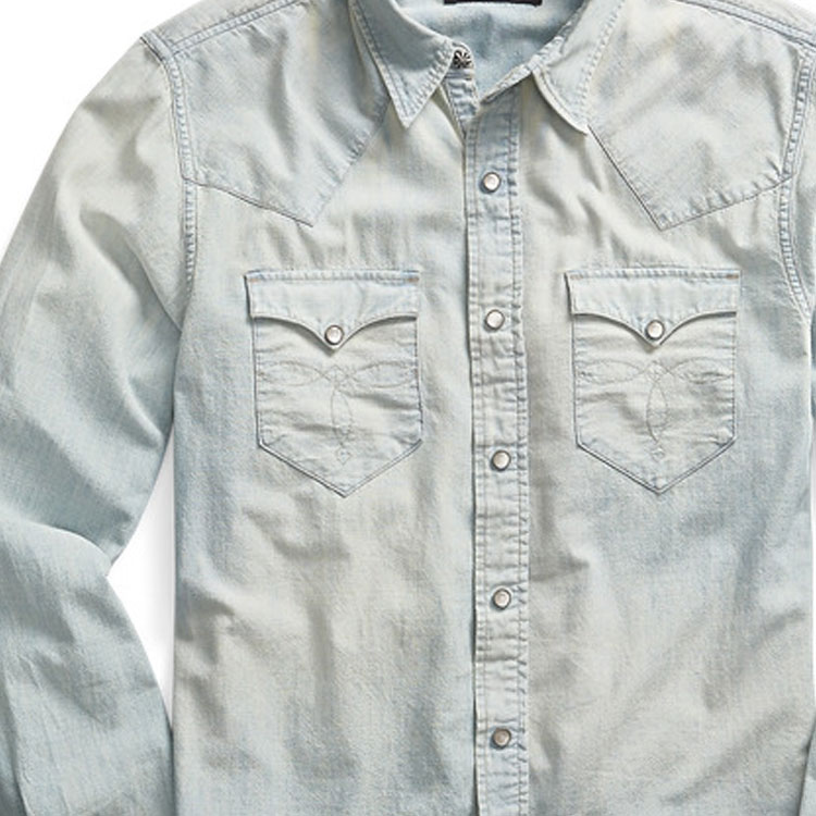 Polo Ralph Lauren Washed Casual Single-Breasted Shirt Blue (). MNRRWOV16820096-400 圖 7
