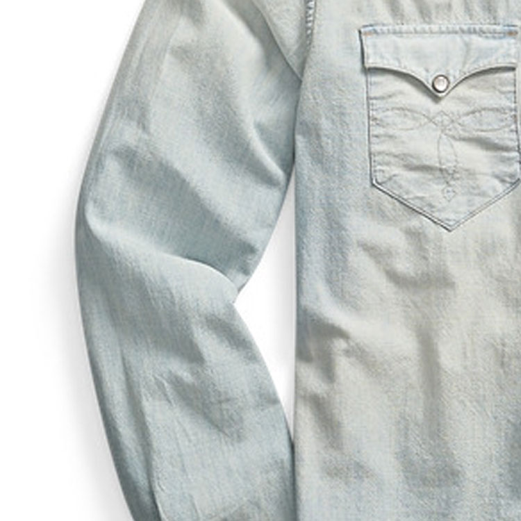 Polo Ralph Lauren Washed Casual Single-Breasted Shirt Blue (). MNRRWOV16820096-400 圖 8