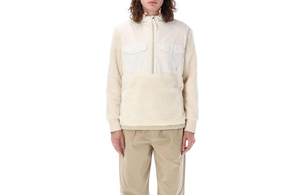 Polo Ralph Lauren White Solid Half-Zip Long Sleeve Jacket for Men 710880442-004 圖 2