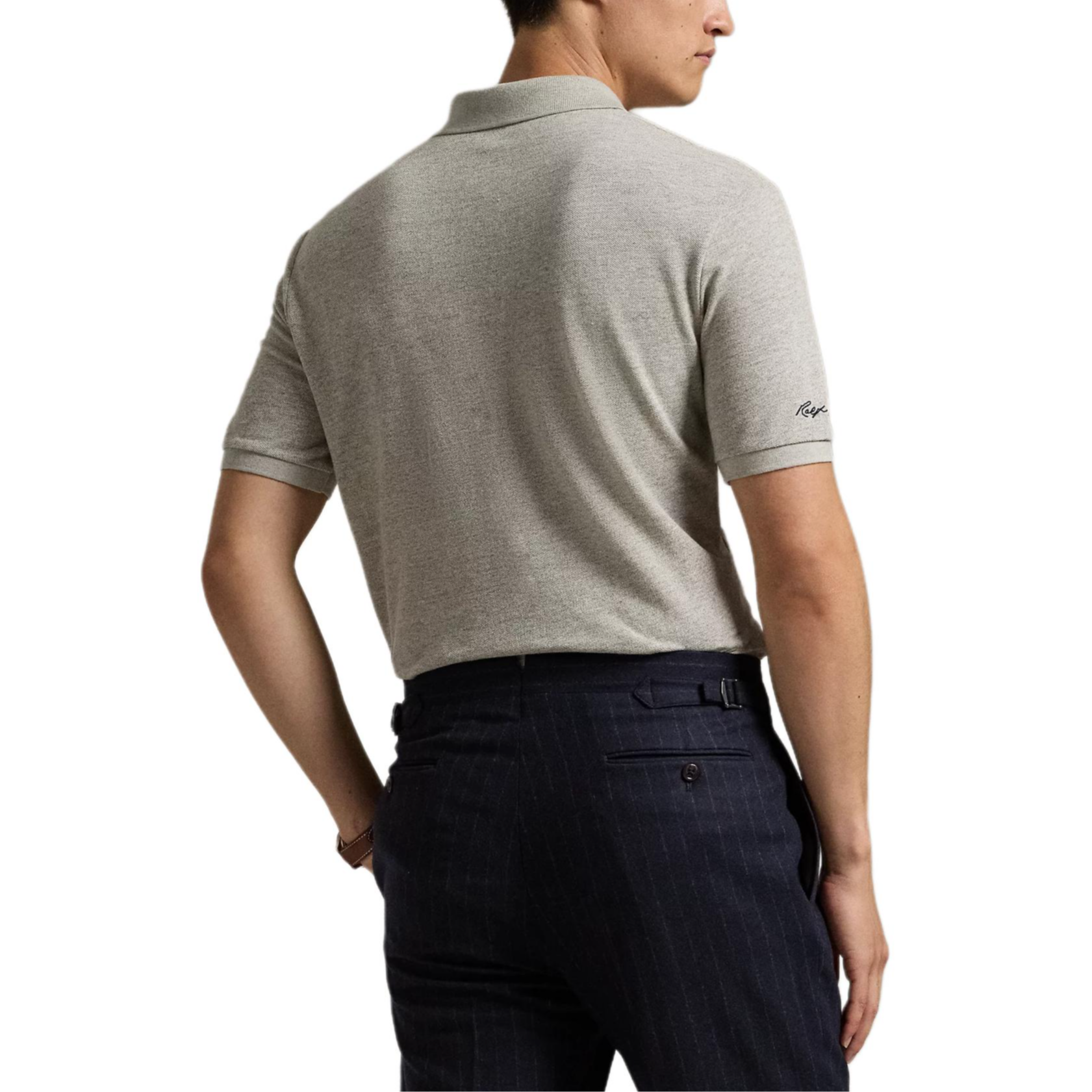 Polo Ralph Lauren MLB Yankees Logo Print Straight-Fit Polo Shirt Grey Men. MNPOKNI1N823071 圖 5