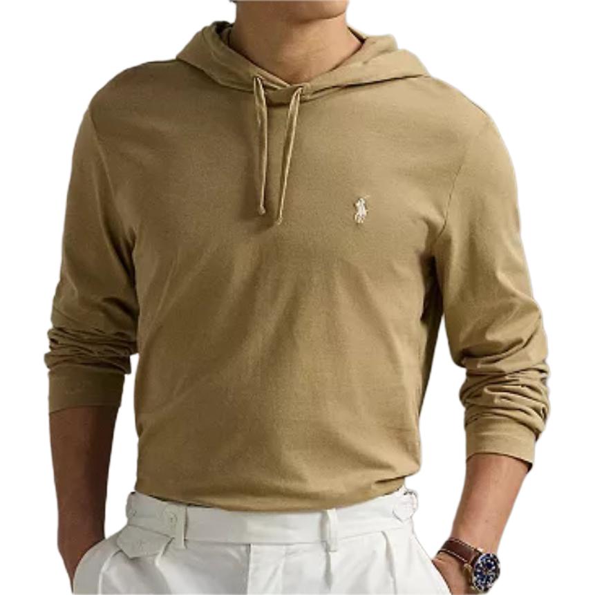 Order Polo Ralph Lauren黄色印花抽绳连帽卫衣毛衣 710847203-081