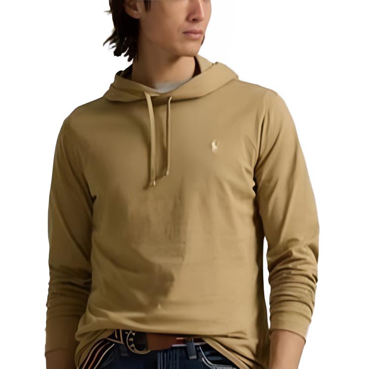 Lookbook Polo Ralph Lauren黄色印花抽绳连帽卫衣毛衣 710847203-081