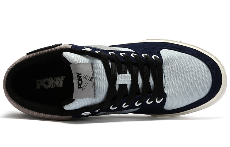 Shop PONY Atop 透氣 低幫 板鞋 男款 青藍