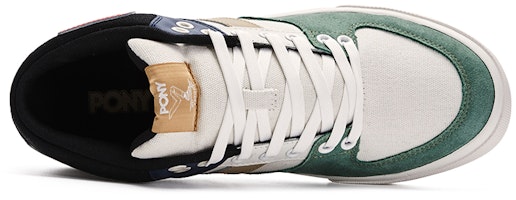 PONY Atop 透氣 低幫 板鞋 男女同款 白綠藍 Lookbook PONY Atop 透氣 低幫 板鞋 男女同款 白綠藍
