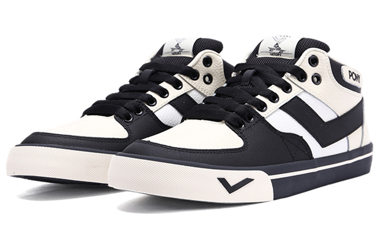 PONY Atop Skateboarding 'White Black' 圖 3