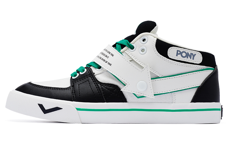 Buy PONY Atop 低帮 '黑白' 运动鞋 233U1AT13BK