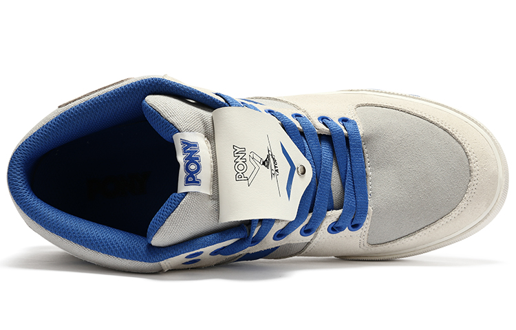 PONY Atop Low 'Grey White Blue' 圖 4