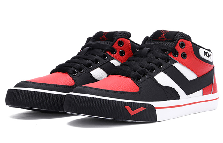 PONY Atop Mid 'Black Red' 圖 3