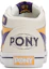 Shop PONY Atop 多彩拼色休閒 中幫 板鞋 男女同款 白紫黃