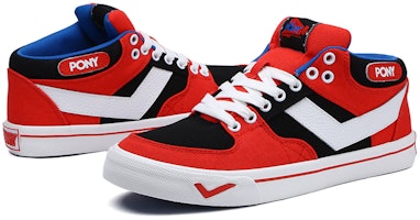 PONY Atop 運動 防滑耐磨 中幫 板鞋 男款 紅色 Lookbook PONY Atop 運動 防滑耐磨 中幫 板鞋 男款 紅色