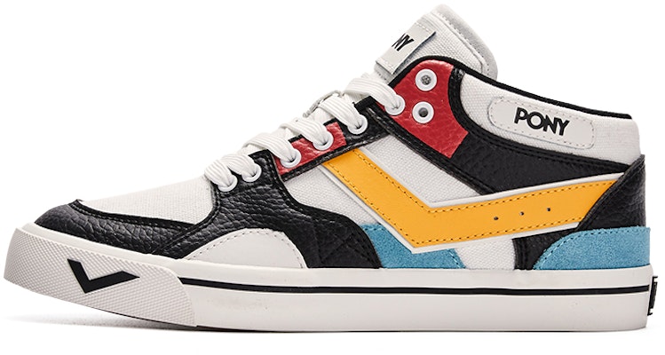 PONY Atop Mid-Top 'Hitam Putih Colorblock' 23M1AT10BK Buy PONY Atop Mid-Top 'Hitam Putih Colorblock' 23M1AT10BK