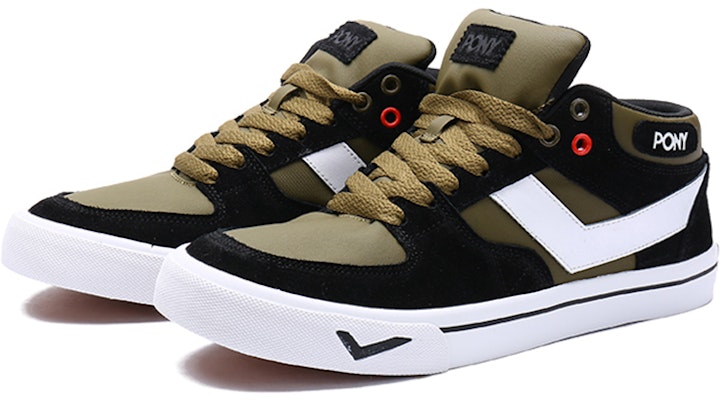 PONY Atop Retro Skate 'Olive Green' 12M1AT10GG Lookbook PONY Atop Retro Skate 'Olive Green' 12M1AT10GG