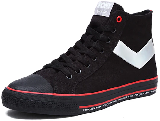 PONY Canvas Hautes ''Noir'' 91M1SH09BK Order PONY Canvas Hautes ''Noir'' 91M1SH09BK