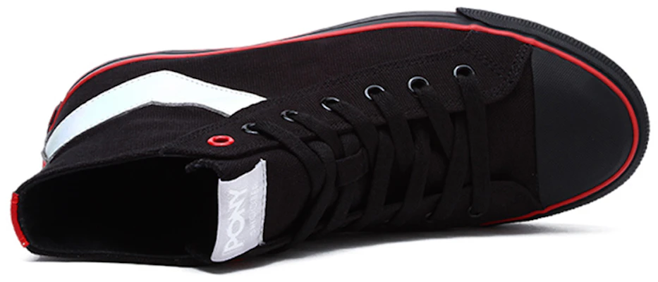 PONY Canvas Hautes ''Noir'' 91M1SH09BK Shop PONY Canvas Hautes ''Noir'' 91M1SH09BK