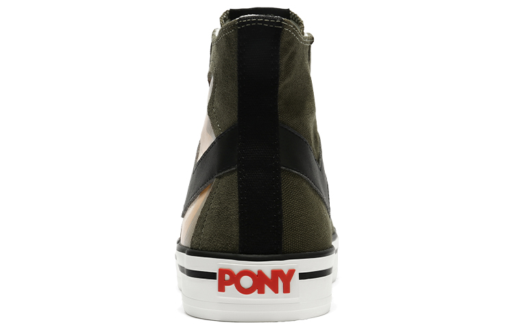 Purchase PONY Canvas High-Top 'Dark Green Patchwork' 13M1SH10KN