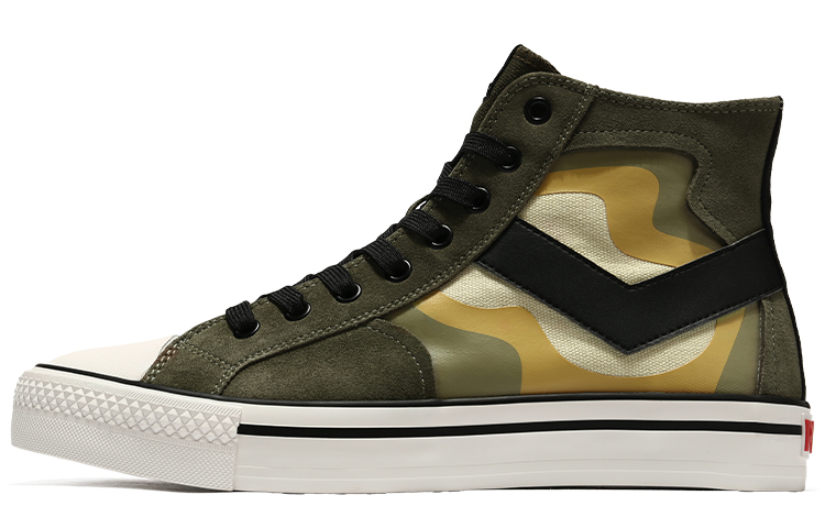 PONY Canvas High-Top 'Dark Green Patchwork' 13M1SH10KN
