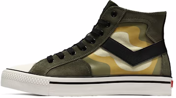 PONY Canvas High-Top 'Dark Green Patchwork' 13M1SH10KN PONY Canvas High-Top 'Dark Green Patchwork' 13M1SH10KN
