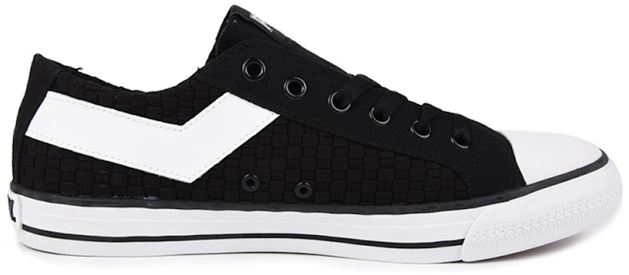 PONY Canvas Low 'Black White' 72U1SH12BK Order PONY Canvas Low 'Black White' 72U1SH12BK