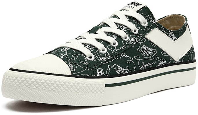 PONY Canvas Low 'Dark Green Print' 12M1SH04BN Order PONY Canvas Low 'Dark Green Print' 12M1SH04BN