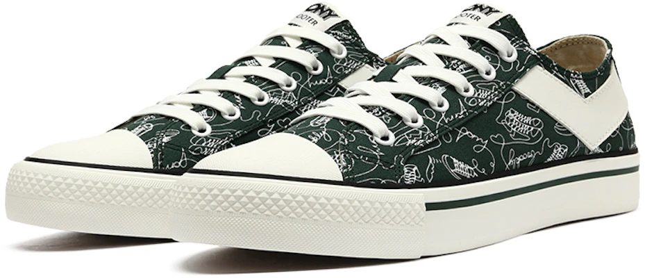PONY Canvas Low ''Donkergroene Print'' 12M1SH04BN Lookbook PONY Canvas Low ''Donkergroene Print'' 12M1SH04BN