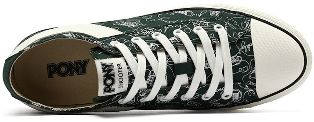 PONY Canvas Low 'Dark Green Print' 12M1SH04BN Shop PONY Canvas Low 'Dark Green Print' 12M1SH04BN