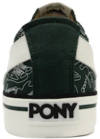 Purchase Pony 印花低筒帆布鞋 墨綠