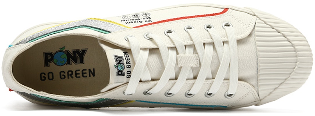 PONY 低帮帆布鞋 '绿色环保白' 12U1SH01RW Shop PONY 低帮帆布鞋 '绿色环保白' 12U1SH01RW