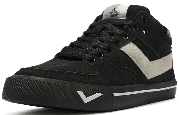 Order PONY Casual Low-Top Skate Shoe 'Black Silver' 14M1AT30BK