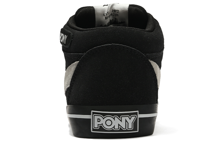 Purchase PONY Casual Low-Top Skate Shoe 'Black Silver' 14M1AT30BK