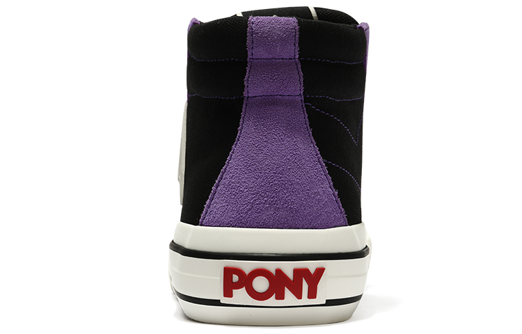 PONY Casual Mid-Top Sneaker 'Black Purple' 圖 5