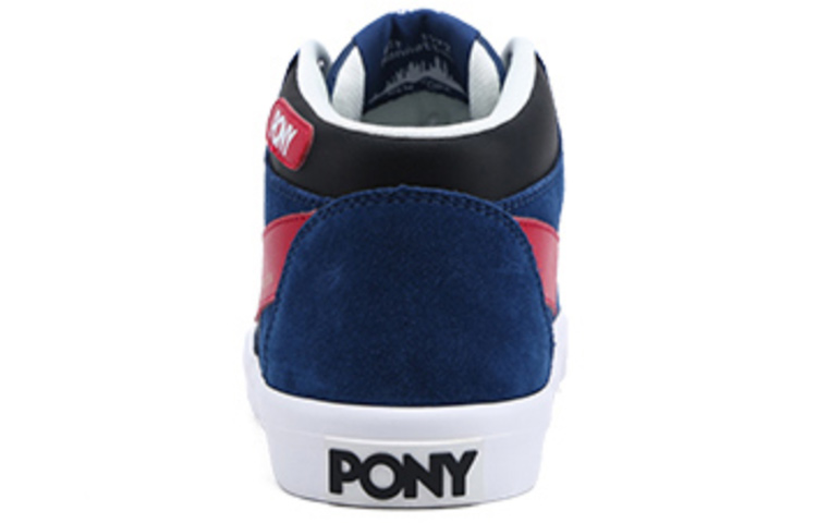 PONY Casual Mid-Top Sneakers 'Black Blue' 圖 3