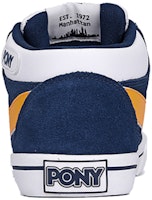 PONY 休閒 耐磨 中筒 板鞋 男款 藍黃 Lookbook PONY 休閒 耐磨 中筒 板鞋 男款 藍黃