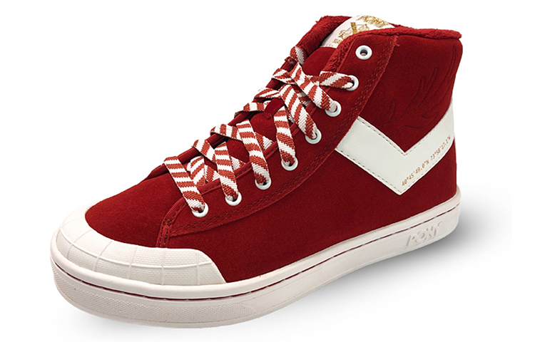 Order Pony 休閒板鞋 酒紅色